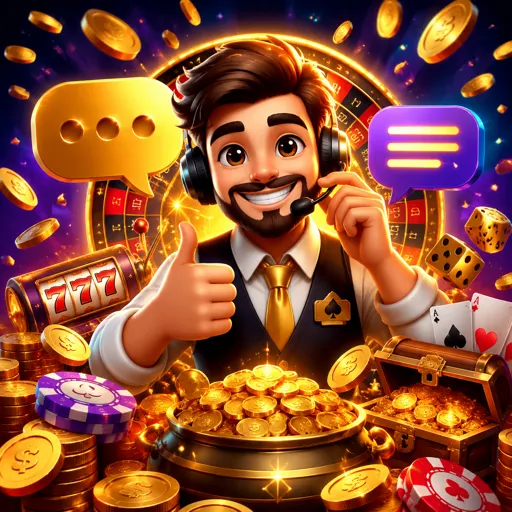 Atendente de suporte respondendo o chat ao vivo no computador
